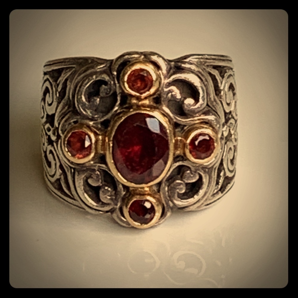 Konstantino Sterling/18K Gold Ring